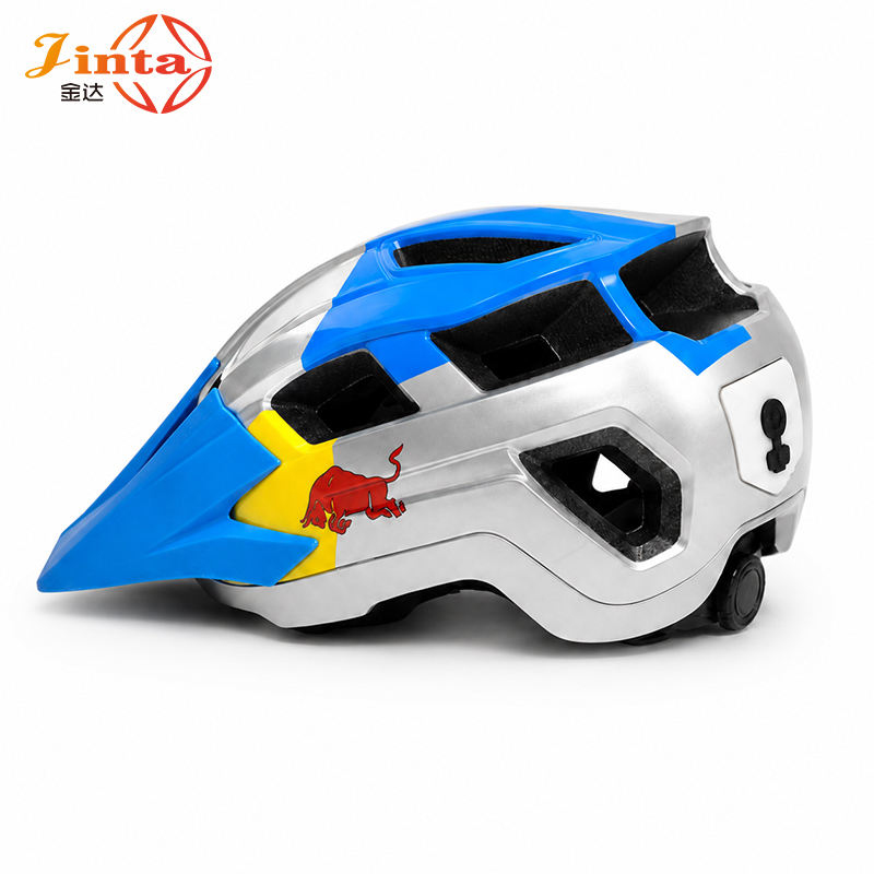 Casco de bicicleta Jinta con luz de seguridad trasera alimentada por batería y sistema de retención de dial ajustable